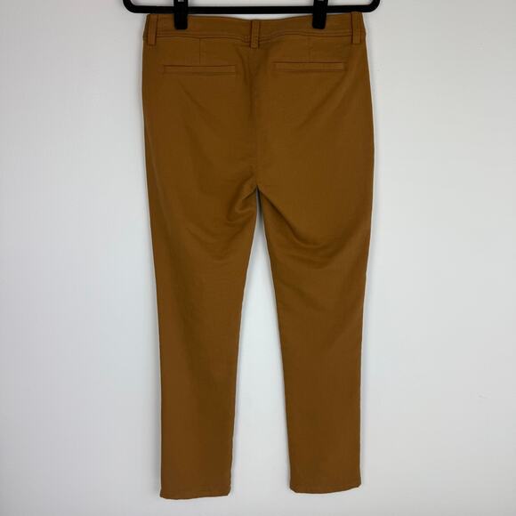NWT Eileen Fisher Womens Organic Cotton Business Cozy Stretch Tan Ankle Pants 2 - Picture 2 of 8